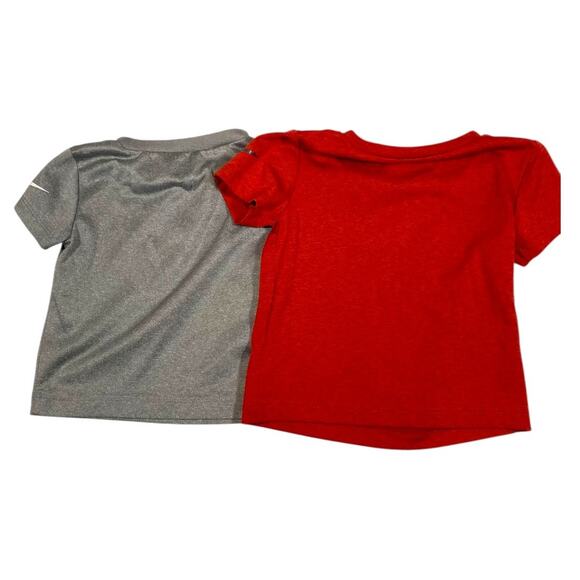 Nike Dri-Fit Baby Bundle LOT of 2 18 Months Red Gray Shirts - Picture 2 of 5